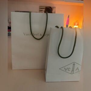 Van Cleef & Arpels large & small paper bag
